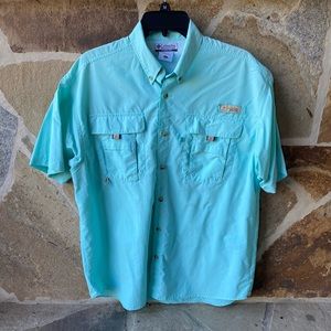 Mens Columbia short sleeve fishing shirt